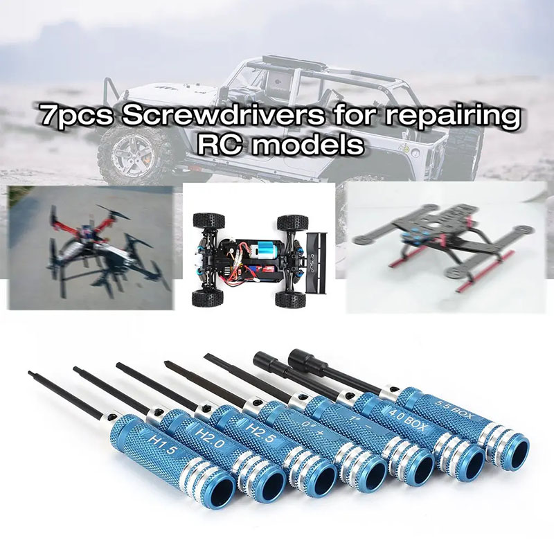 7Pcs 1.5 2.0 2.5mm RC Hex Driv - Rc Helicopter Tool Kit recensione e prezzo