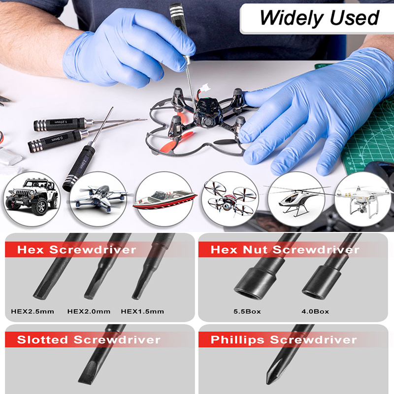 7Pcs 1.5 2.0 2.5mm RC Hex Driv - Rc Helicopter Tool Kit recensione e prezzo