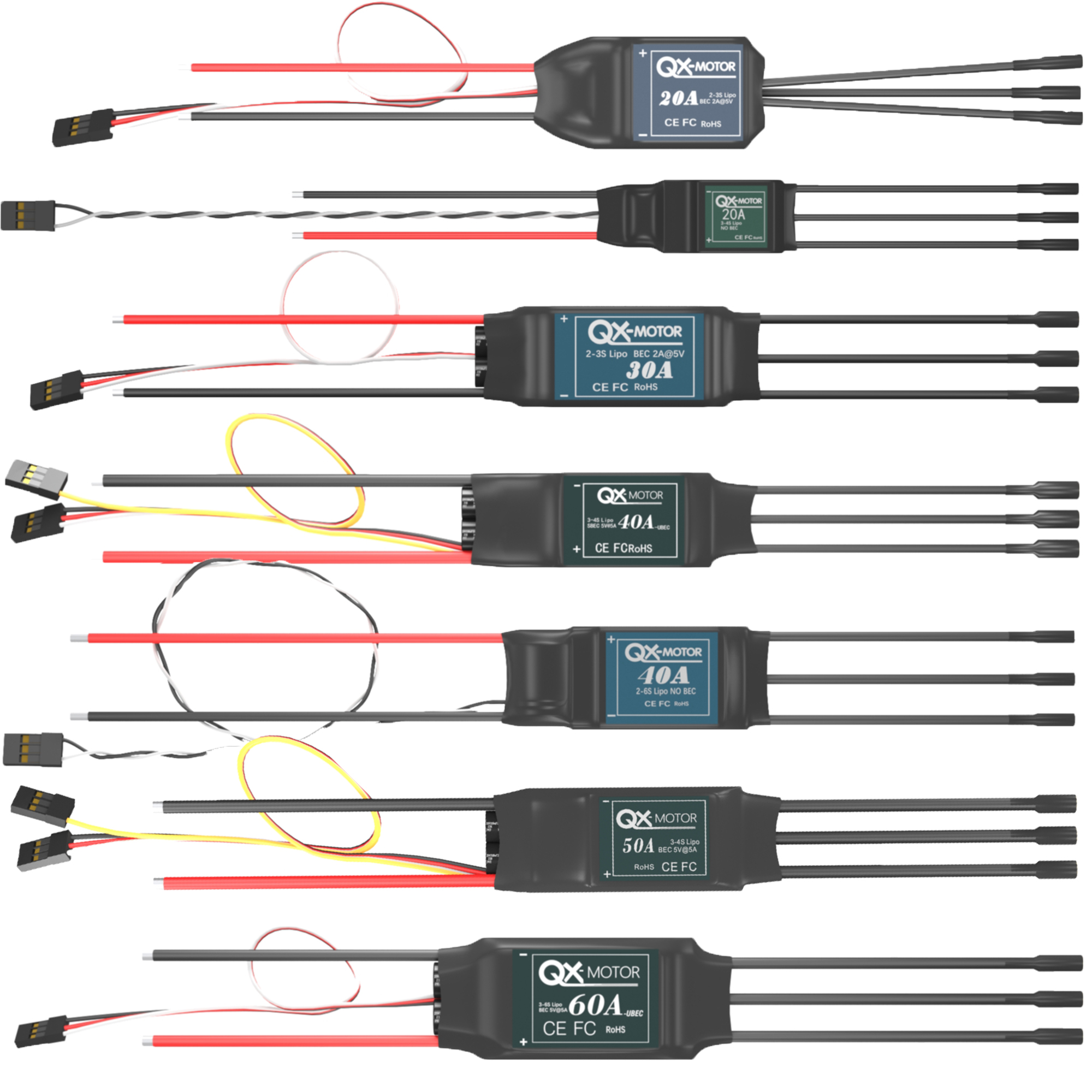 QX-MOTOR Brushless ESC series  - Rc Helicopter Motor recensione e prezzo