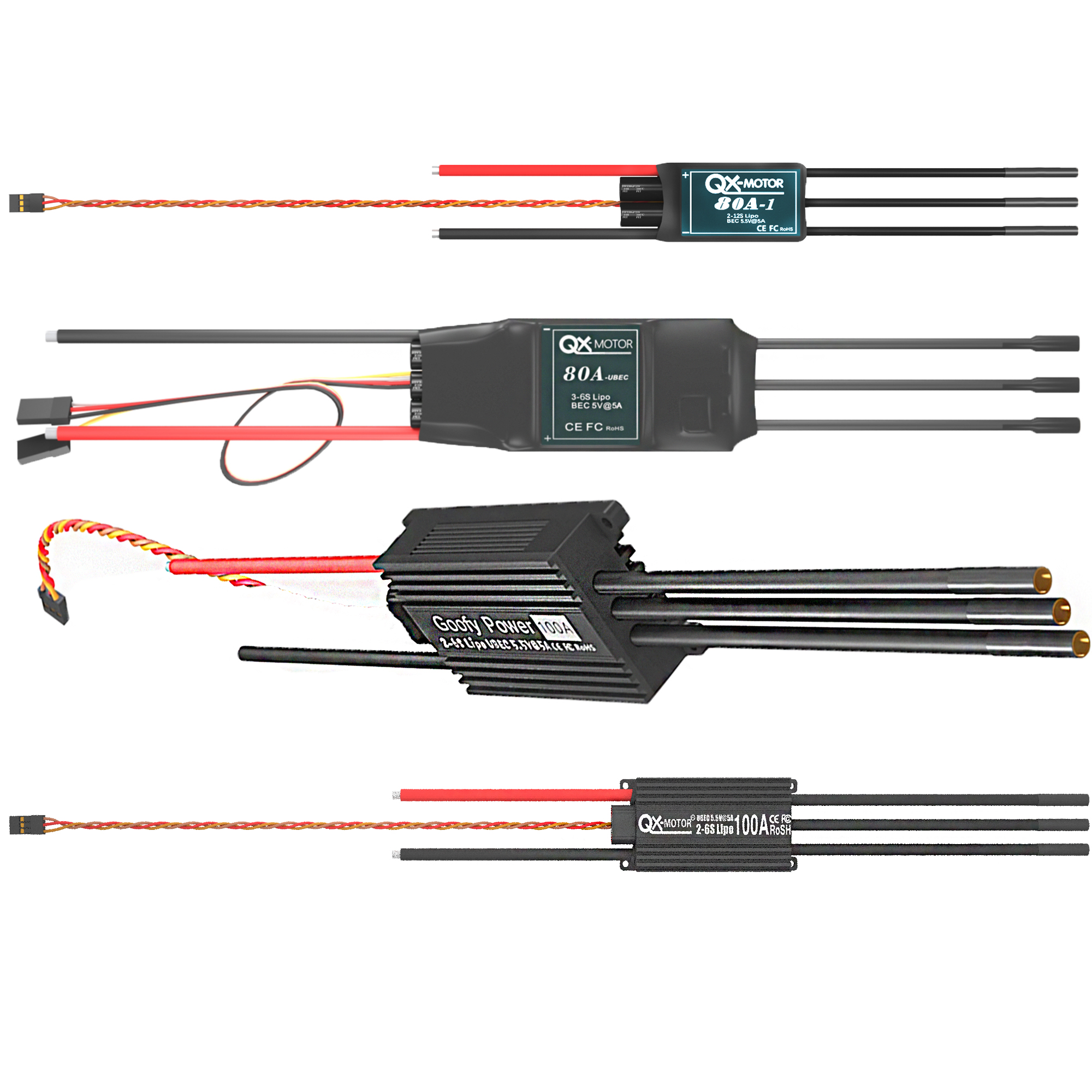 QX-MOTOR Brushless ESC series  - Rc Helicopter Motor recensione e prezzo