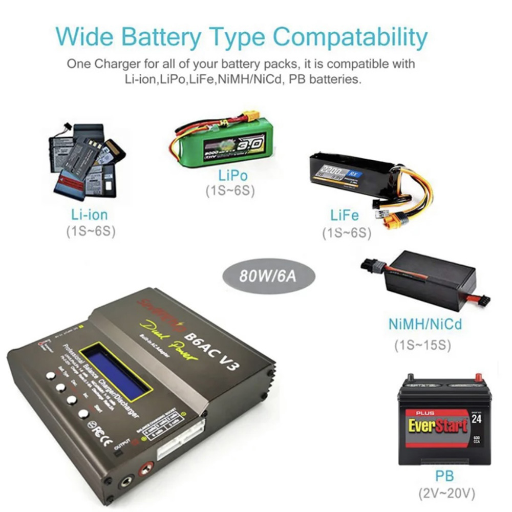 80W imax B6AC V3 Balance Charg - Rc Helicopter Charger recensione e prezzo