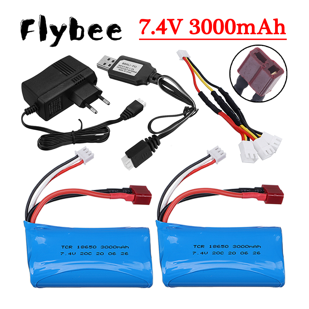 7.4V 3000mAh Li-ion Battery fo - Rc Helicopter Charger recensione e prezzo