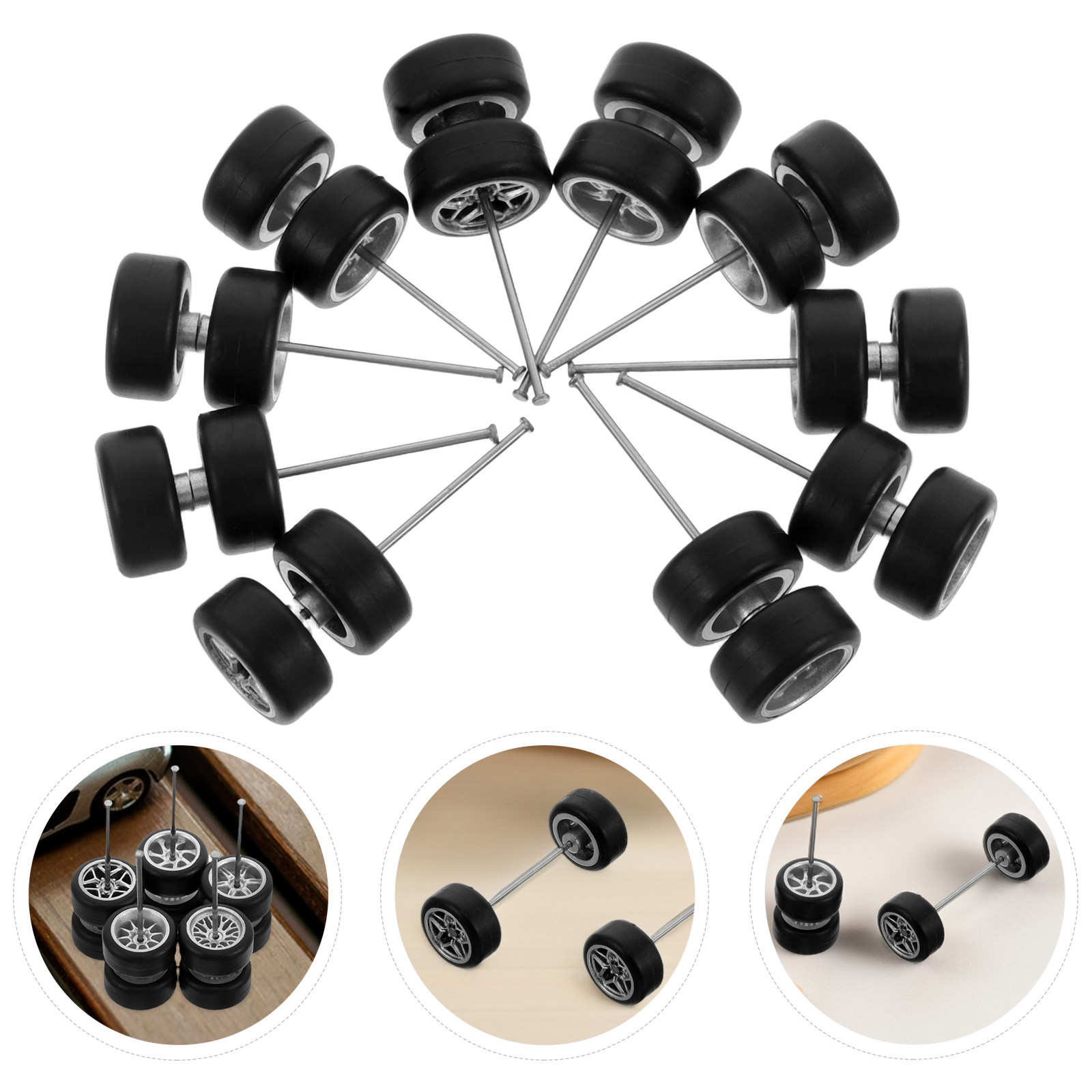 5Pair Alloy Car Wheels Replace - Rc Helicopter Mini recensione e prezzo