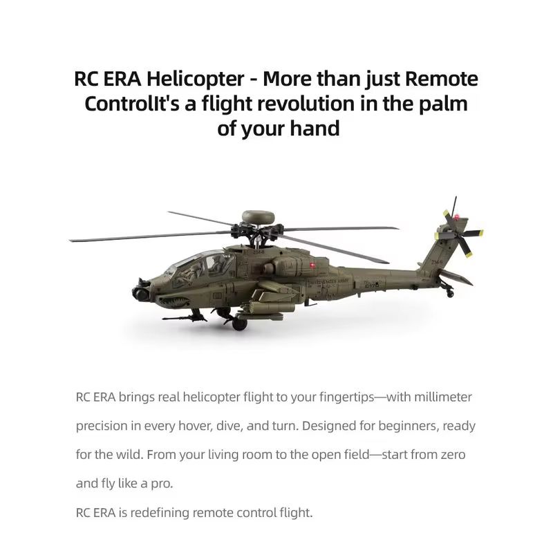 Rc Era Ah 64d Apache Helicopte - Rc Helicopter Single Rotor recensione e prezzo
