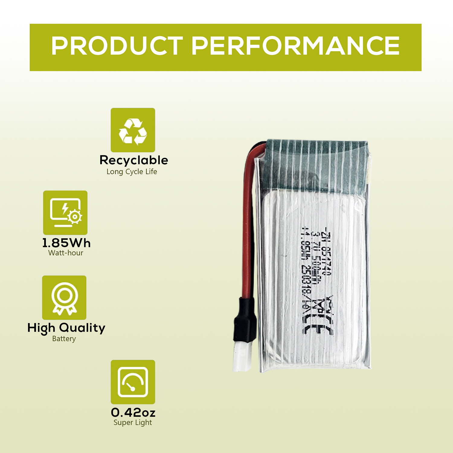 5Pcs 3.7V 500mAh LiPo Batterie - Rc Helicopter Charger recensione e prezzo