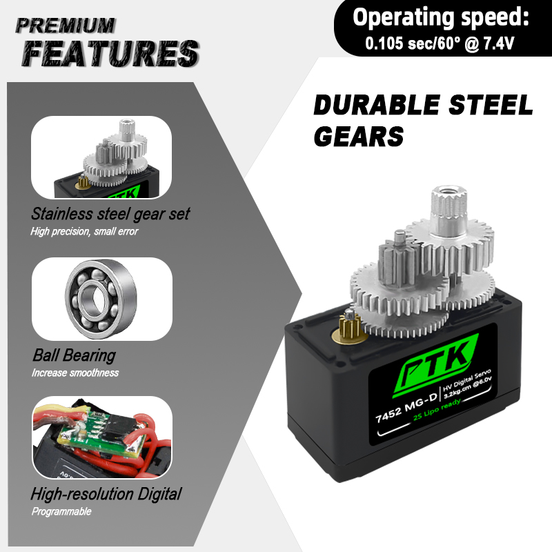 PTK 7452 MG-D 9g Digital Servo - Rc Helicopter Servo recensione e prezzo