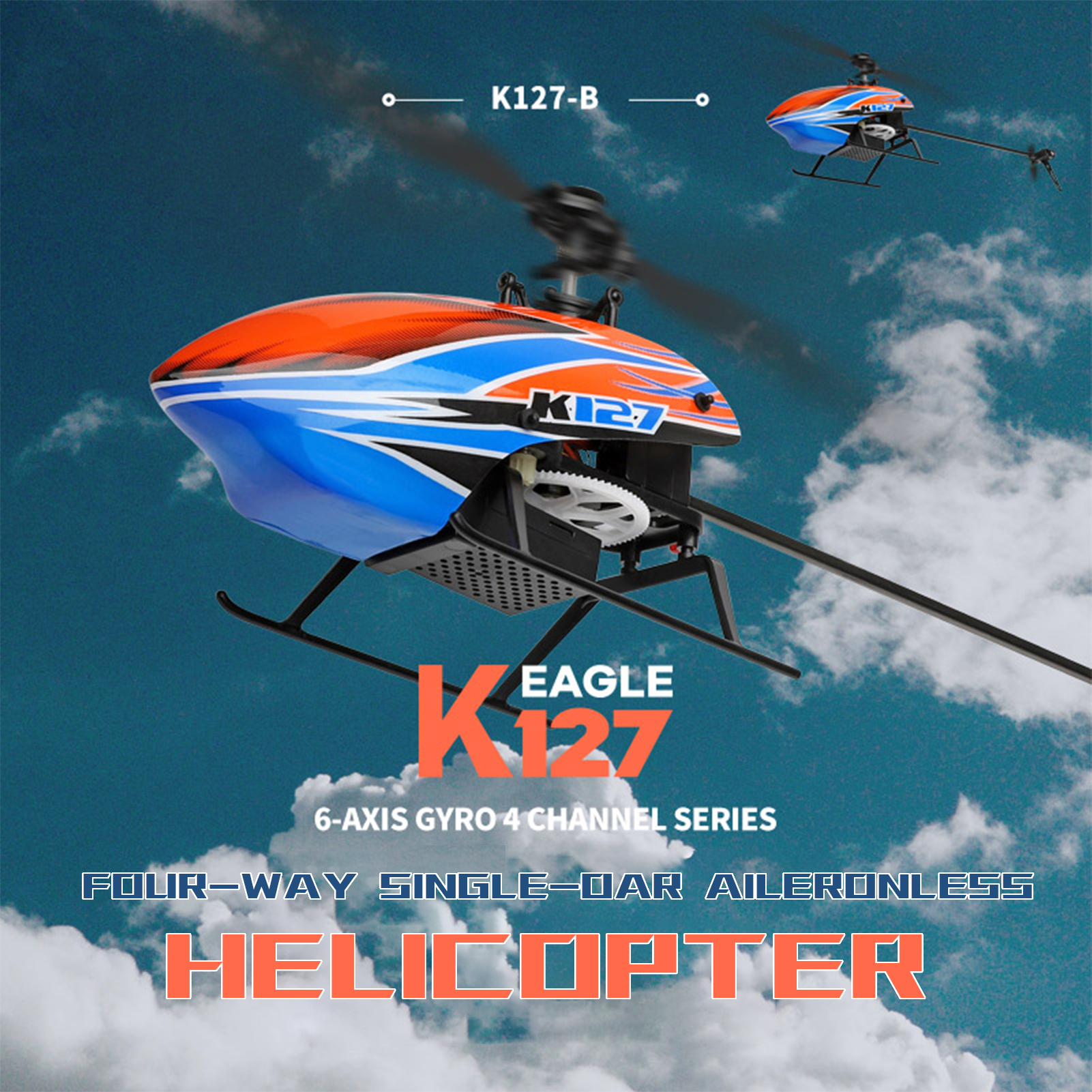 WLtoys XK K127 4CH 6-axis Gyro - Rc Helicopter Gyro recensione e prezzo
